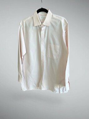 Pierre Cardin Men's Dress Shirt Light Pink Vintage Size 16.5 32/33